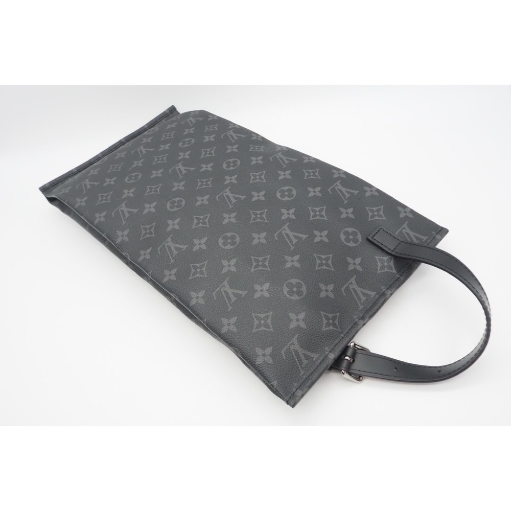 Louis Vuitton Eclipse Monogram Gray Shoe Bag Black - image 3